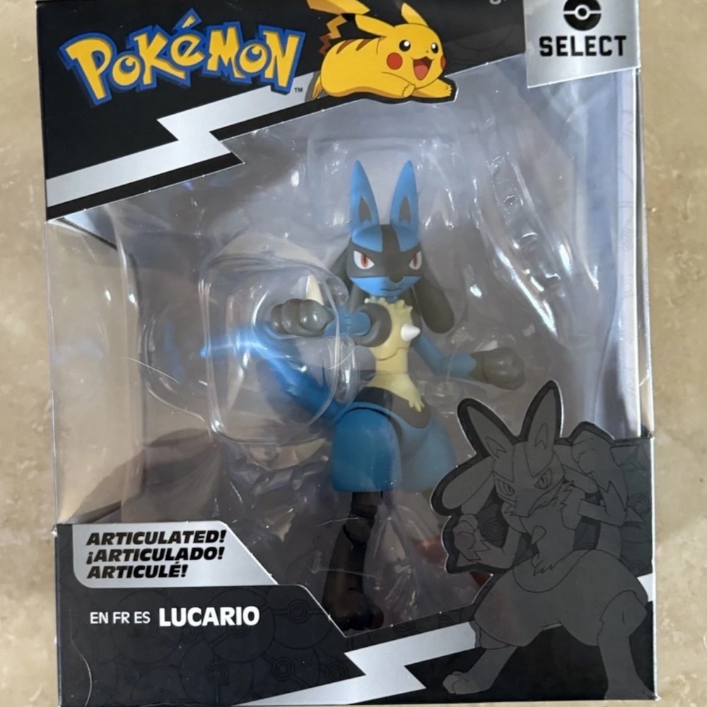 Pokemon Lucario 25th Anniversary Select Edition Action Figure Series 2 Brand New